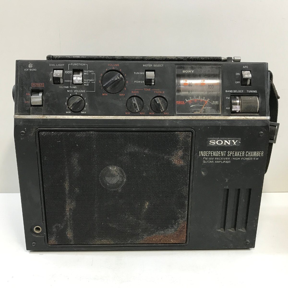 【ジャンク】SONY ICF-9090 FMAMレシーバー 《通電可・受信不可》 ソニー MADE IN JAPAN 日本製 ギターアンプ ラジオ ◆の画像1