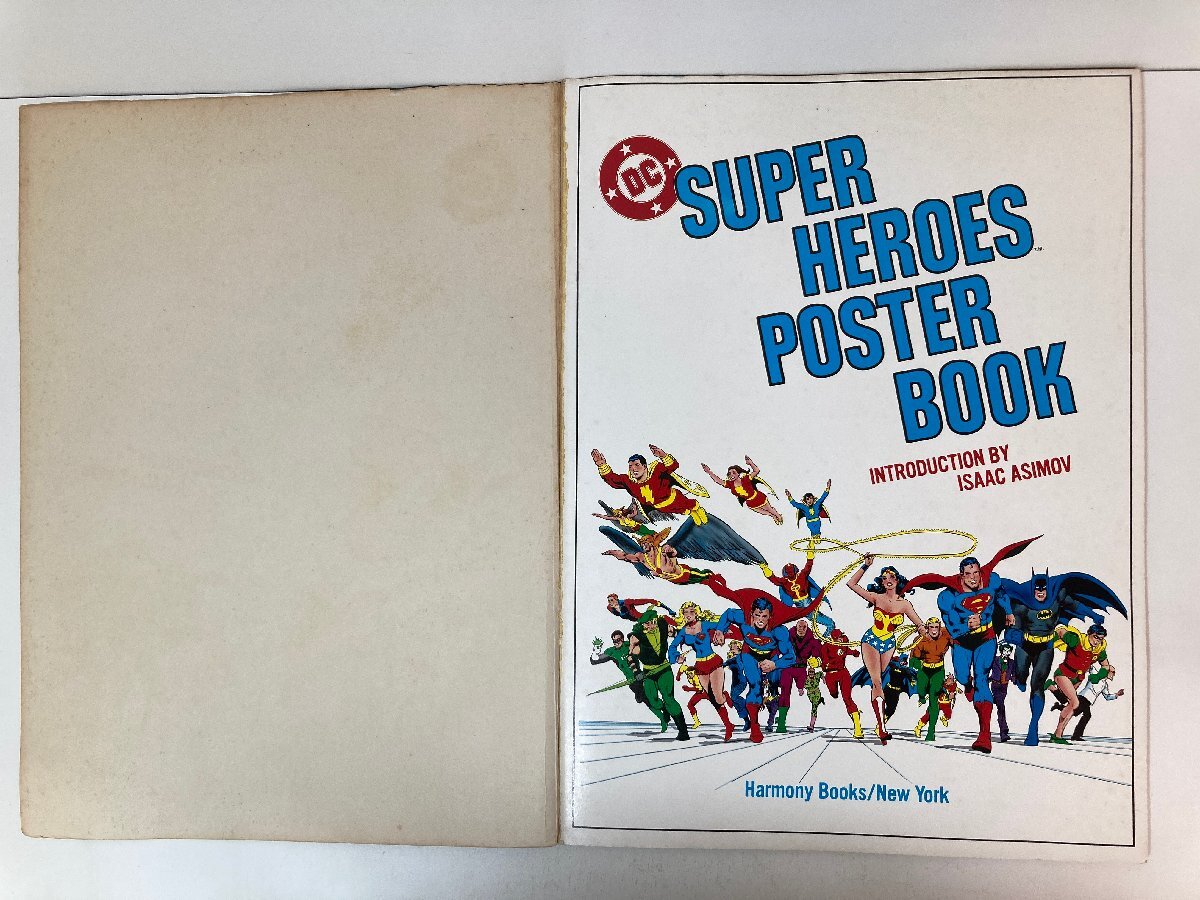 アメコミ ポスターブック SUPER HEROES POSTER BOOK Introduction by ISSAC ASIMOV スーパーマン バットマン ★_画像2