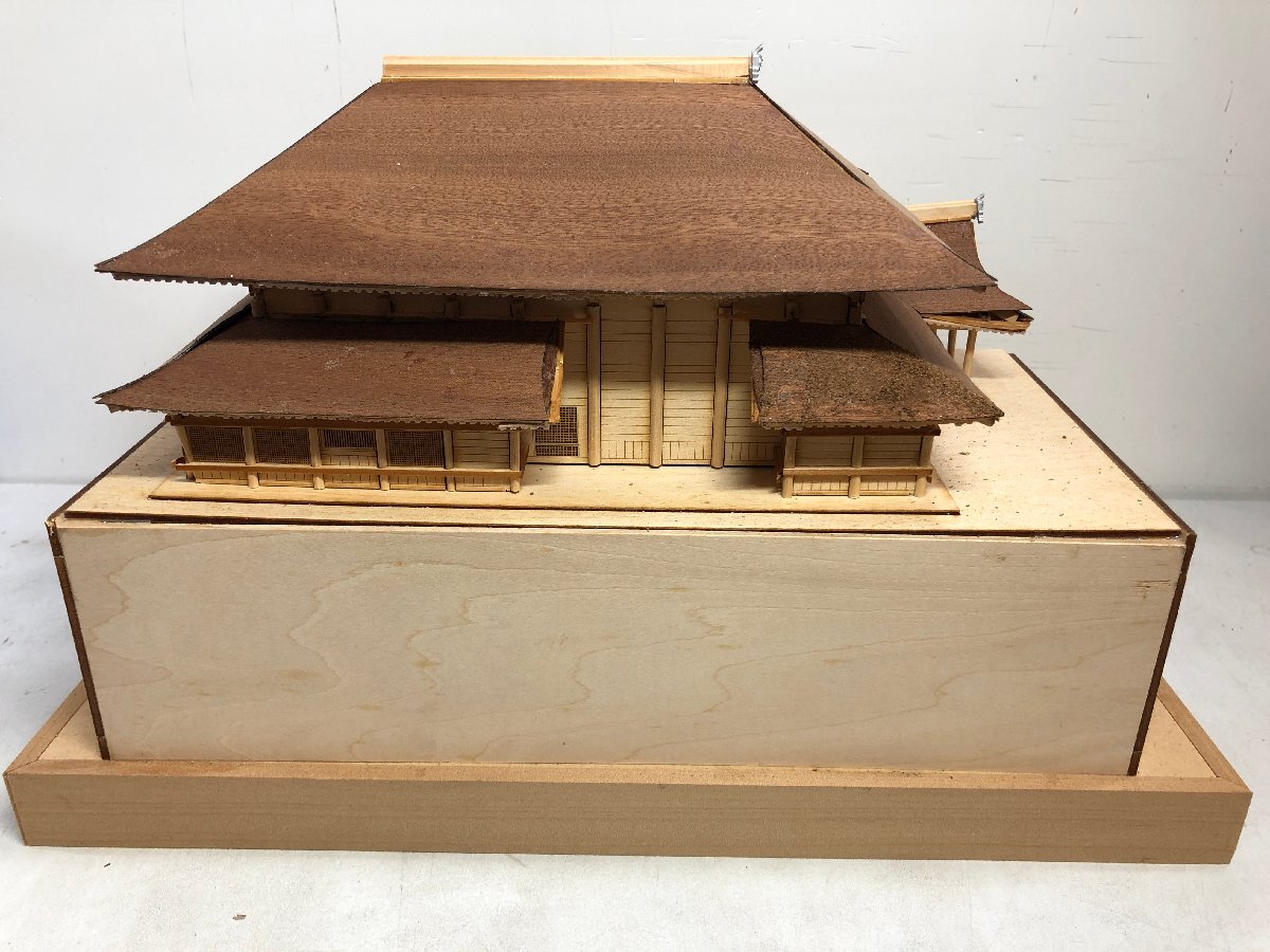 1/150 清水寺 木製建築模型 木製組立キット / 清水の舞台 錦雲渓 桧舞台 幅390mm 奥行282mm 高245mm ウッディージョー Woody JOE▲