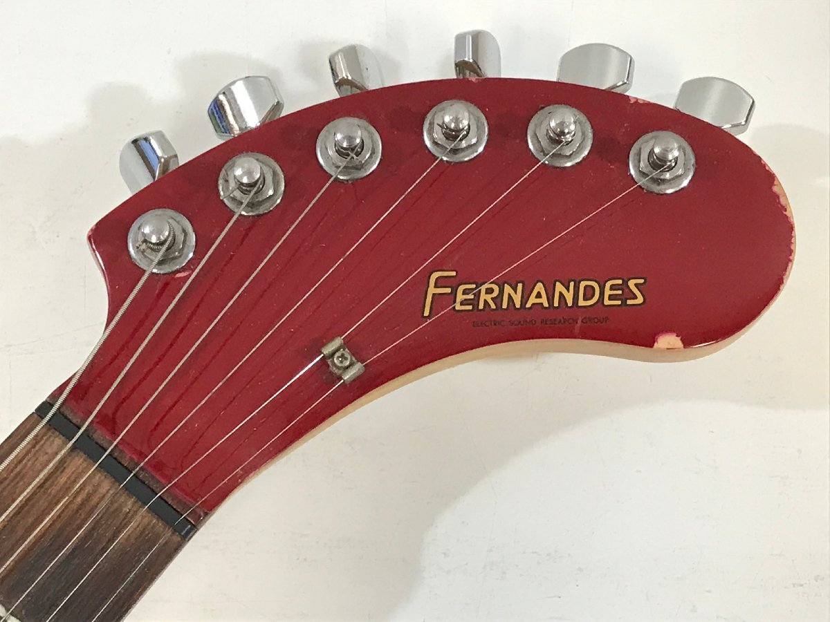 FERNANDES ZO-3 アンプ内蔵エレキギター 《音出し確認済み・ガリあり》 フェルナンデス 赤 ゾーサン ミニギター ※引き取り可 ◆の画像4