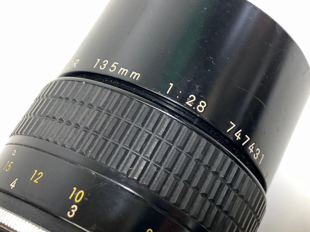 【ジャンク】Nikon 135mm F2.8 NIKKOR＜ヘリコイド固着＞ニコン ニッコール MF単焦点望遠レンズ □の画像5