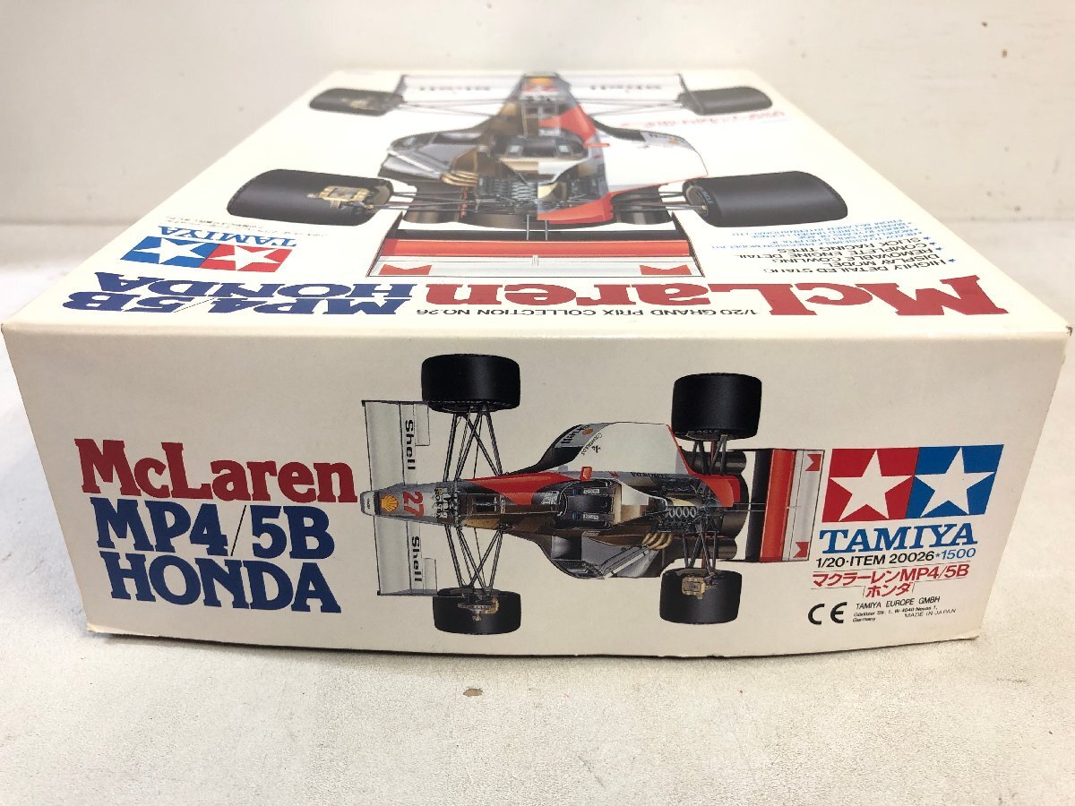 【未組立プラモデル】田宮 F1 マクラーレンMP4/5B ホンダ 1/20《組説付》TAMIYA McLaren HONDA アイルトン・セナ NO.26 日本製 ▲_画像3