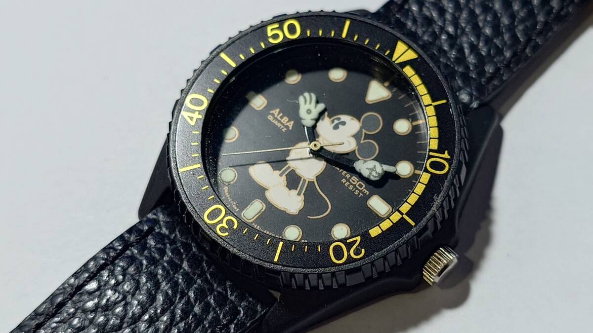 ◆◇A357【新品】レトロ1990S メンズセイコー ミッキーマウス クオーツ腕時計（未チェック）ジャンク◇◆の画像1