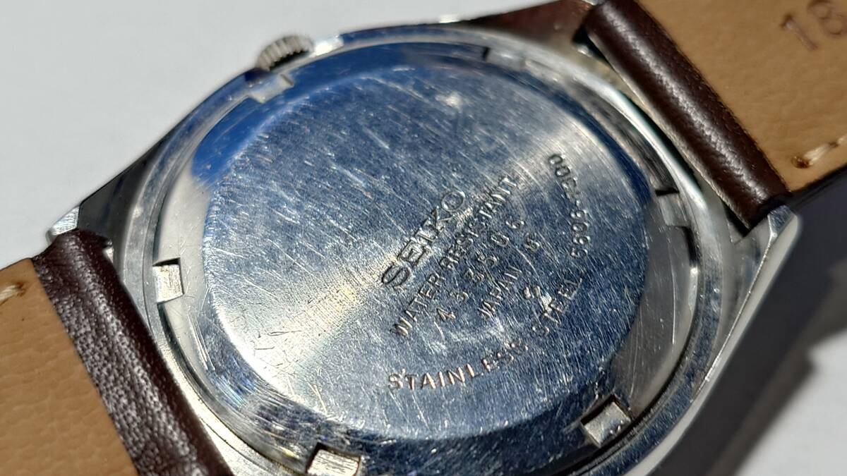 ◆◇A358【1974年】セイコーロードマチック　バイオレット腕時計　純正ガラス交換済（動品）◇◆