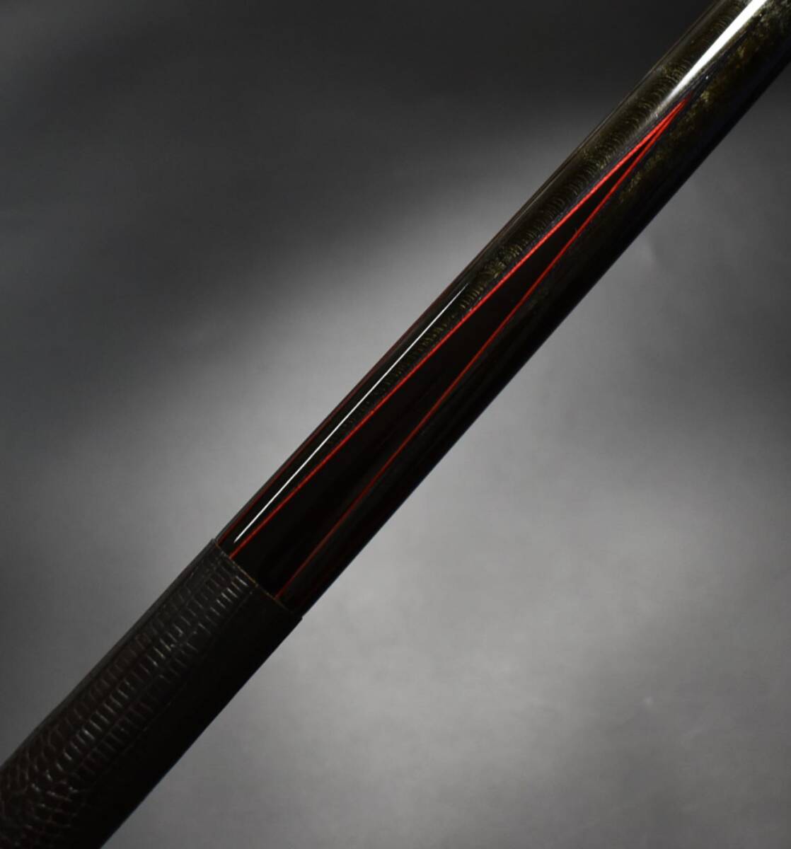 *old Meucci Cue [97-10]meuchi18 mountain Lizard original leather joint protector attached 
