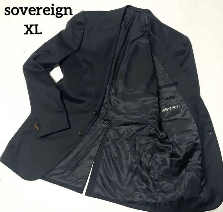 SOVEREIGN UNITED ARROWS ソブリン ユナイテッドアローズ のテイラードジャケット　サイズ50 黒_画像1