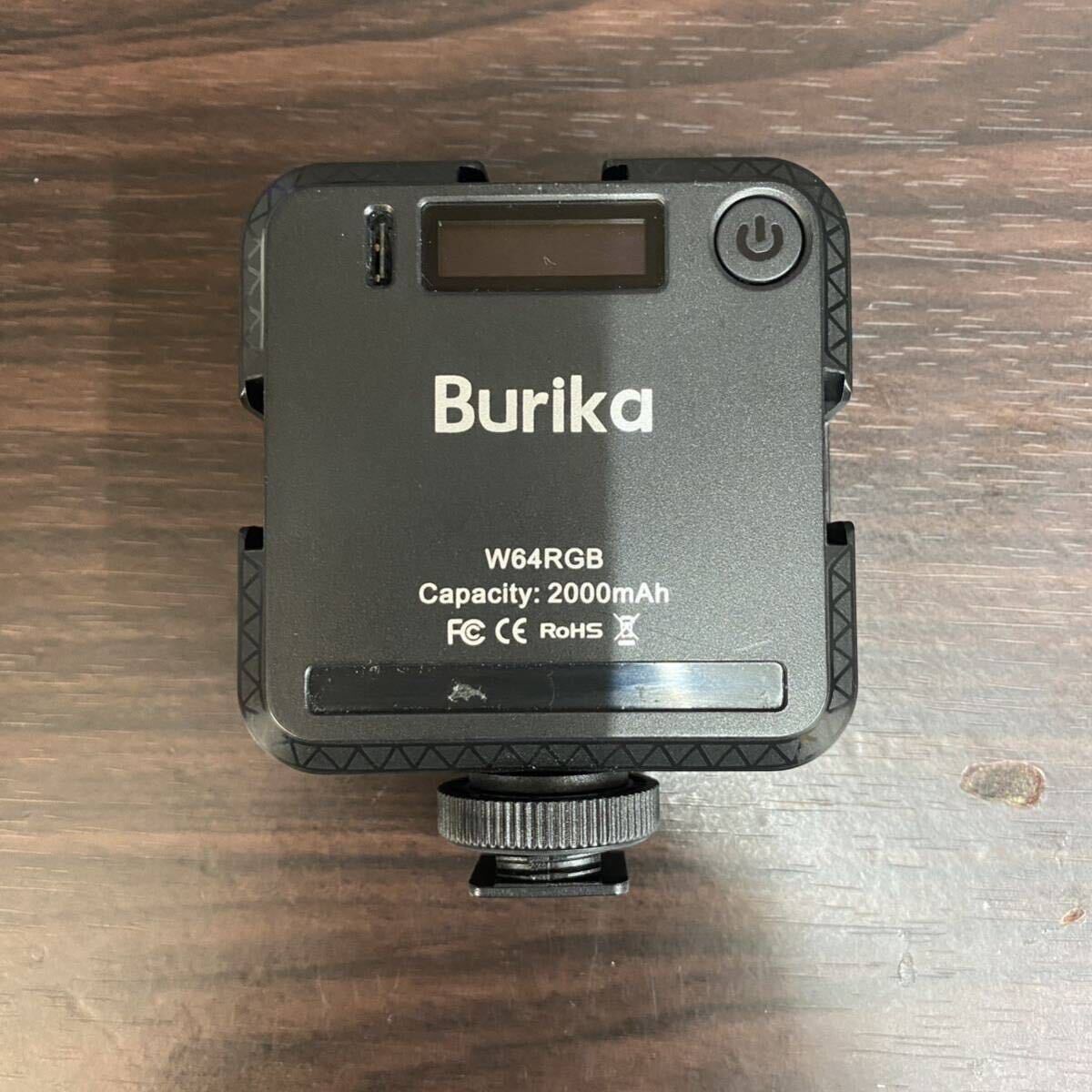 Burika W64RGB LEDビデオライト RGBモード 充電式 写真撮影用照明 2000mAh USB-C ビデオライト カメラライトの画像4