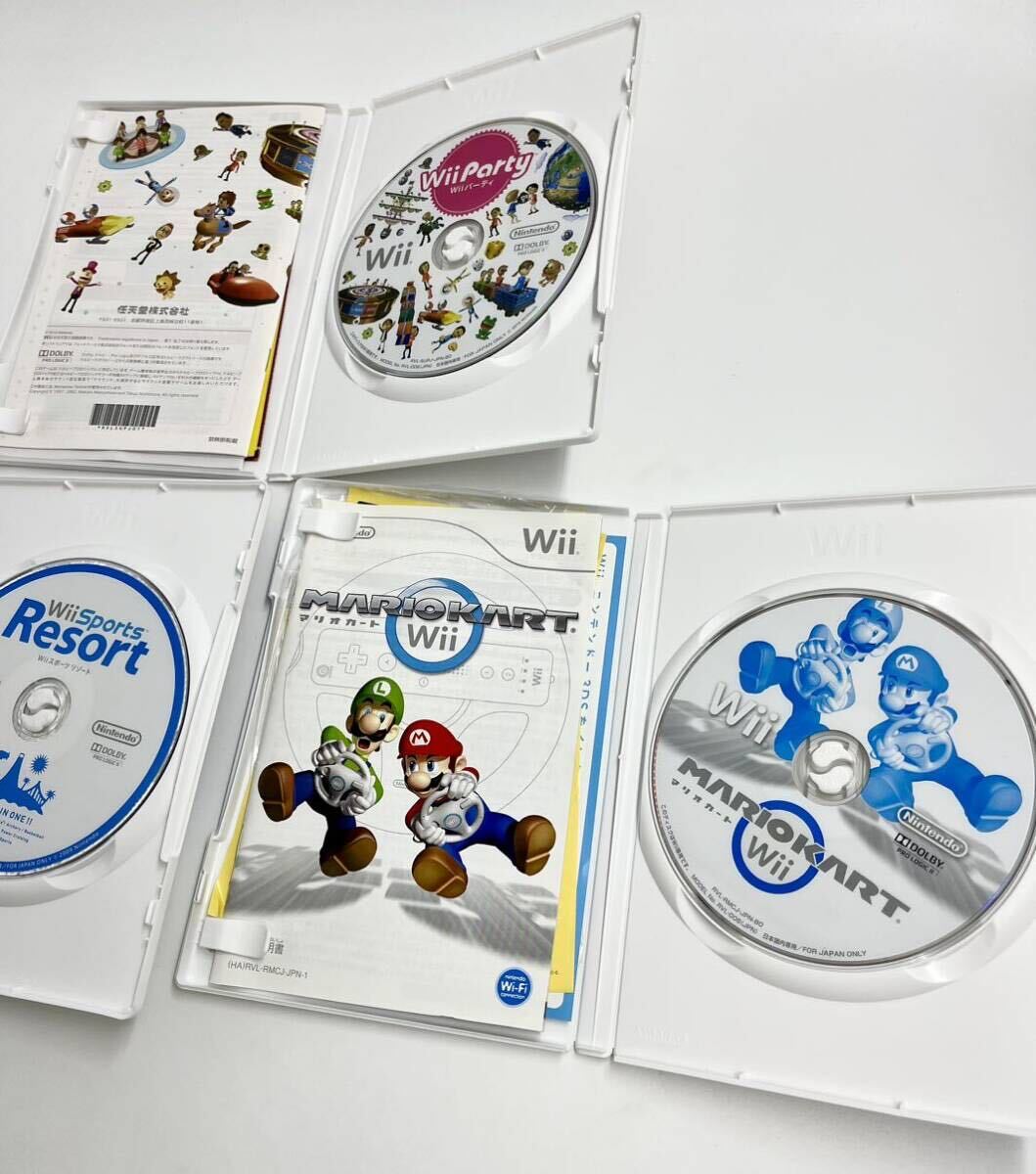 任天堂 Wii 本体 リモコン ソフト まとめ売り コントローラー マリオカート Wiiスポーツ など Nintendo ゲーム機 初期化済み 動作確認済みの画像10