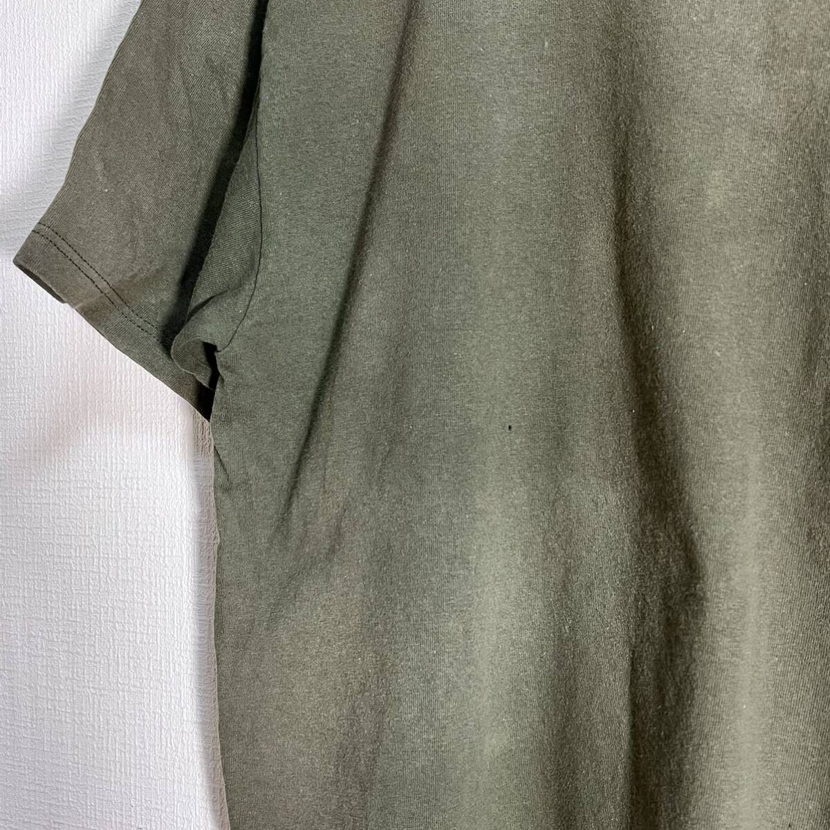 H7835FF patagonia パタゴニア サイズM 半袖 Tシャツ ロゴTシャツ ヴィンテージTシャツ カーキ グリーン系 メンズ アメリカ製 U.S.Aの画像7