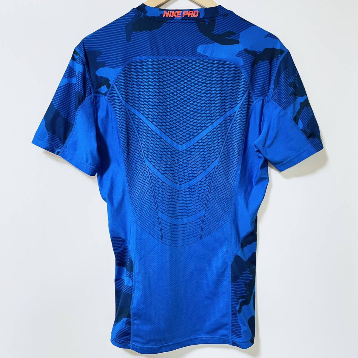 H7887gg NIKE PRO（ナイキプロ） サイズL 半袖Tシャツ 青 ブルー ネイビー メンズ スポーツウエア Dri-FIT （ドライフィット） 通気性の画像2
