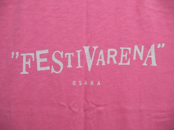 スピッツＴシャツ☆FESTIVARENA☆ピンク色☆綿100%☆サイズＬの画像3