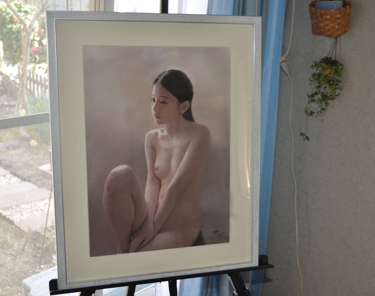 裸婦「FA-15７＃」額装付・送料無料の画像3