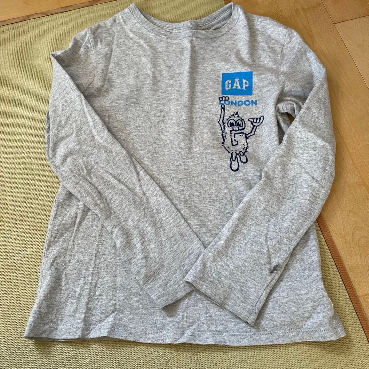 GAP kids ロンT 3枚セット　男の子　サイズM 130 140cm  プリント ロゴ グレー Tシャツ