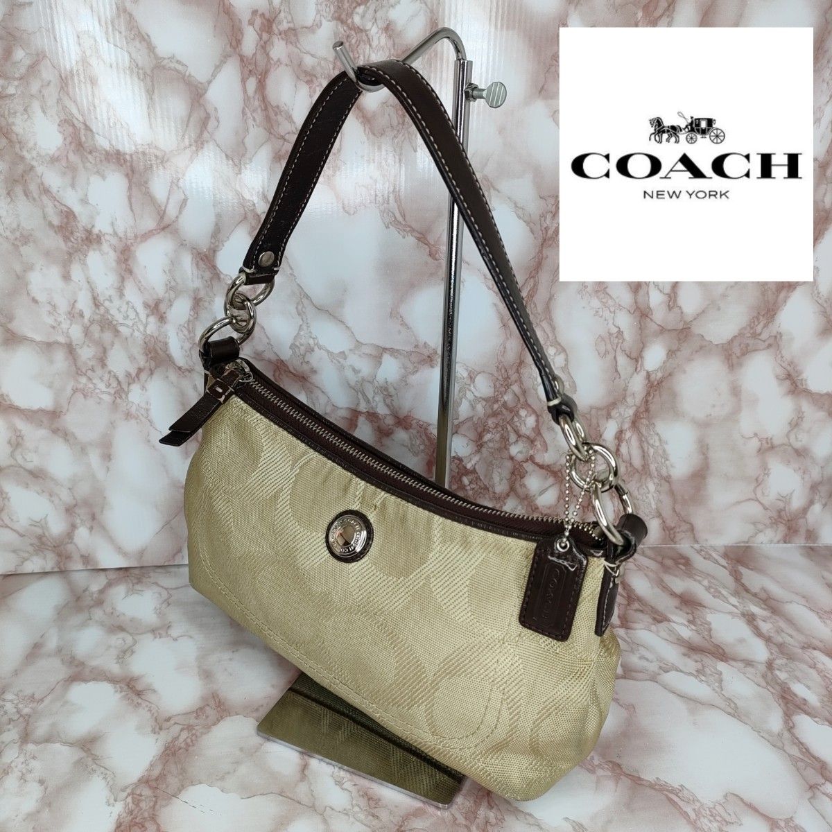 105　 COACH　 コーチ　 シグネチャー　 ショルダーバッグ　 ハンドバッグ