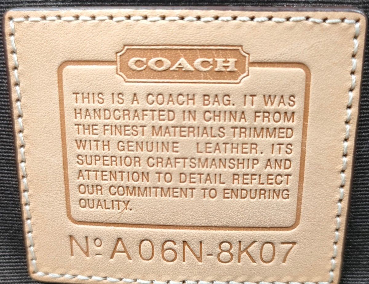 COACH　 コーチ　 シグネチャー　 ハンドバッグ　肩掛け　ショルダーバック