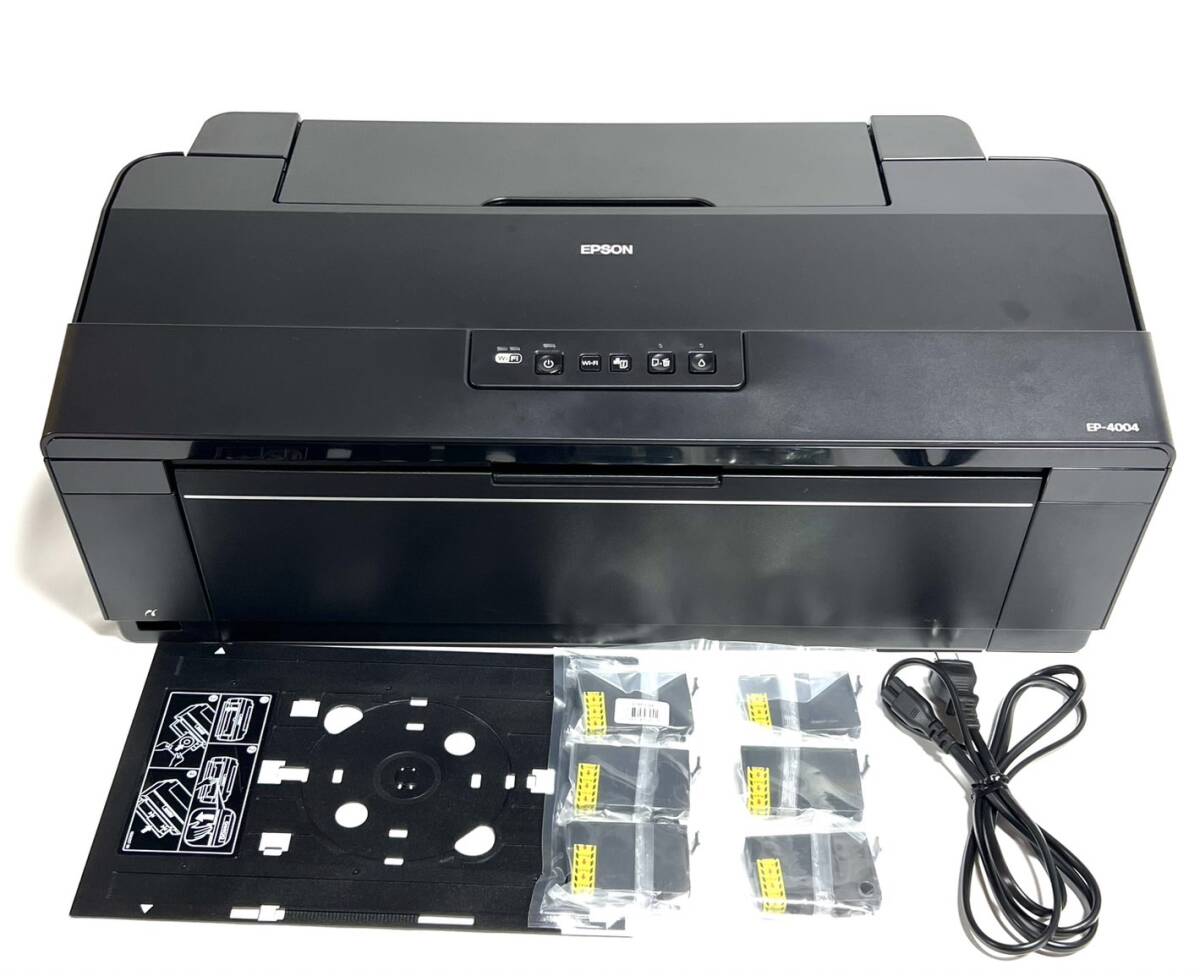 ☆送料無料 美品 EPSON エプソン Colorio インクジェットプリンター EP-4004 A3ノビ対応 無線LAN標準装備 スマートフォンプリント対応_画像1