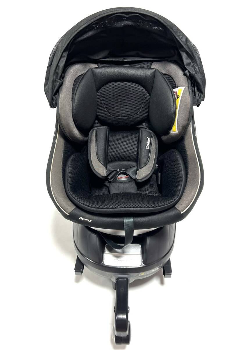 ☆送料無料 美品 Combi コンビ チャイルドシート JG-650 ブラック クルムーヴ スマート ISOFIX エッグショック_画像2