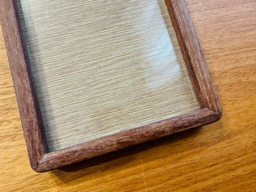 【未使用】 鳩居堂 額縁 木製 約59×11.5cm 短冊額 長方形 の画像6