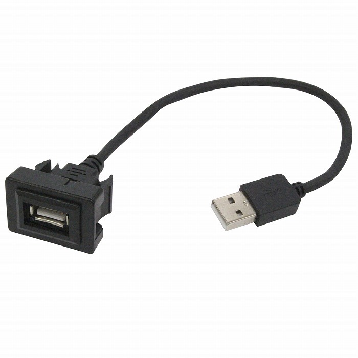 トヨタAタイプ SAI サイ DAA-AZK10 H21.12～ USB接続通信パネル USB1ポート 埋め込み 増設USBケーブル 2.1A 12V_画像1