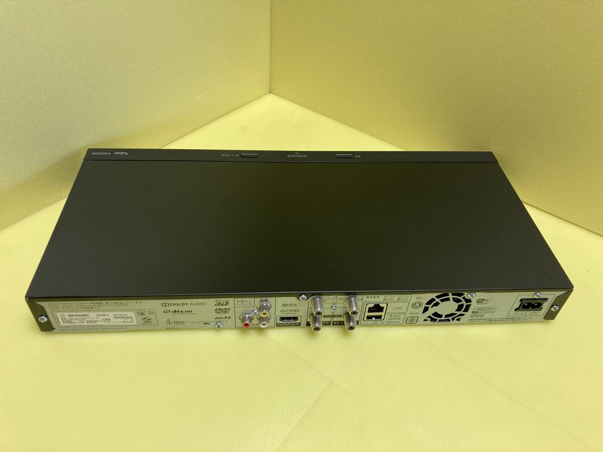SHARP シャープ BDレコーダー BD-NW1100 2番組同時録画 HDDは交換新古品1TB(使用時間0h/3回) 整備済完全動作品(1ヶ月保証)の画像3