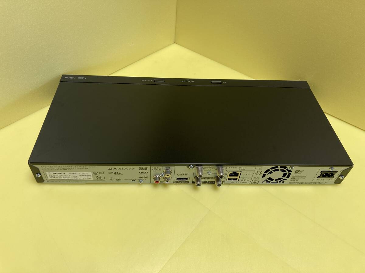 SHARP シャープ BDレコーダー BD-NT1200 3番組同時録画 HDDは既存純正中古品1TB(使用時間29109h) 整備済完全動作品(1ヶ月保証) 比較的美品の画像3