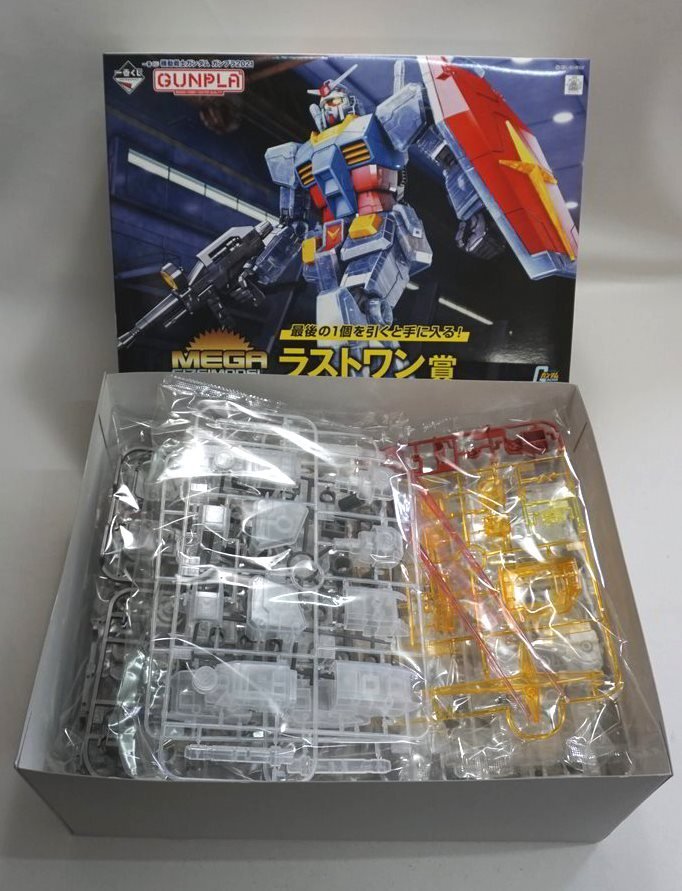 1 jpy ~[ plastic model ] not yet constructed Gundam mega size model last one .1/48 RX-78-2 solid clear Rebirth Bandai 