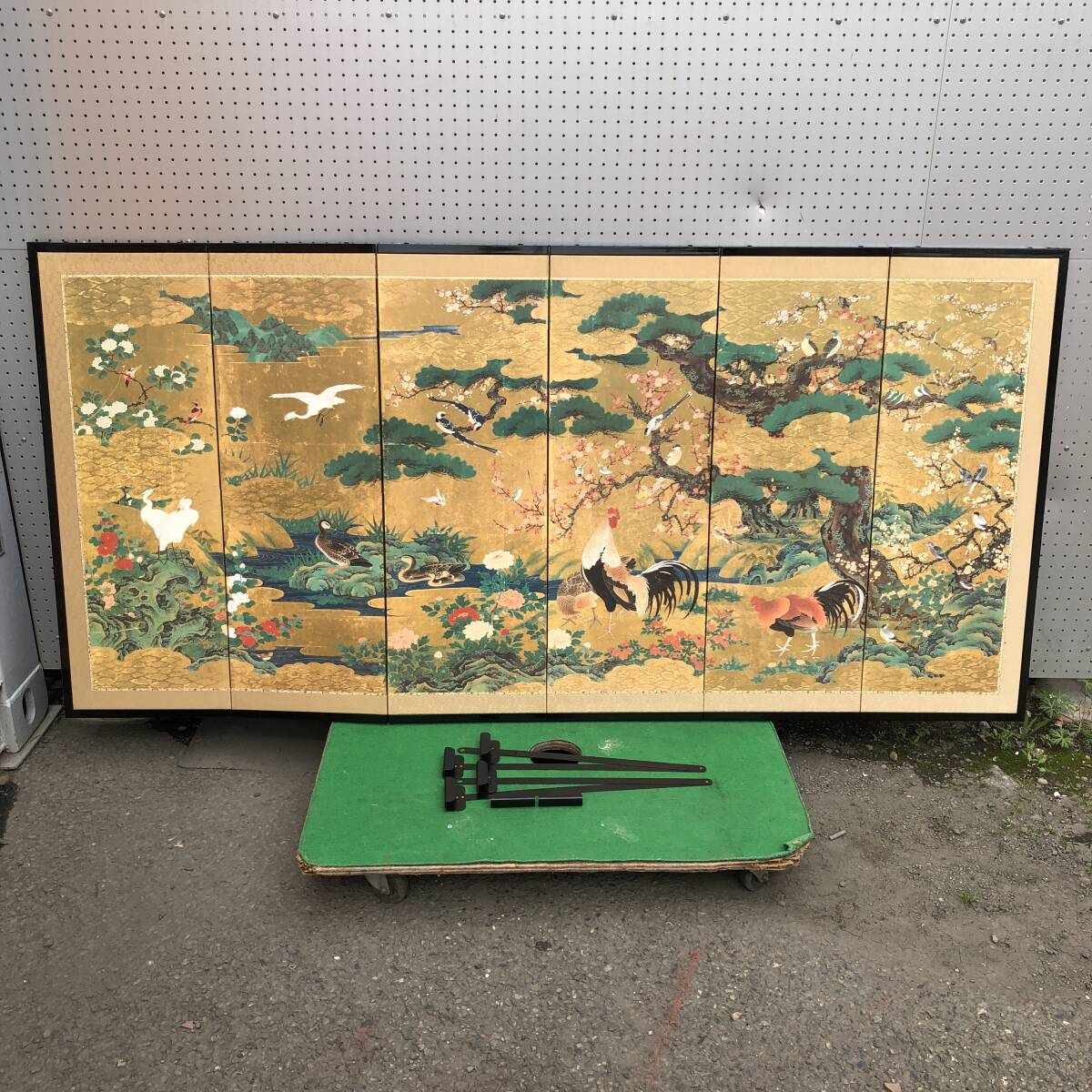 複製 花鳥図屏風 伝 狩野山楽 筆 徳川黎明会 公認・監修 工芸画 複製 花鳥図屏風 伝 狩野山楽 筆 徳川黎明会 公認・監修 工芸画