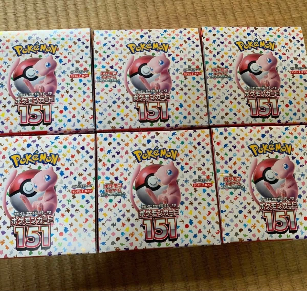 ポケモンカード 151 新品未開封 シュリンクなし6BOX｜Yahoo!フリマ（旧