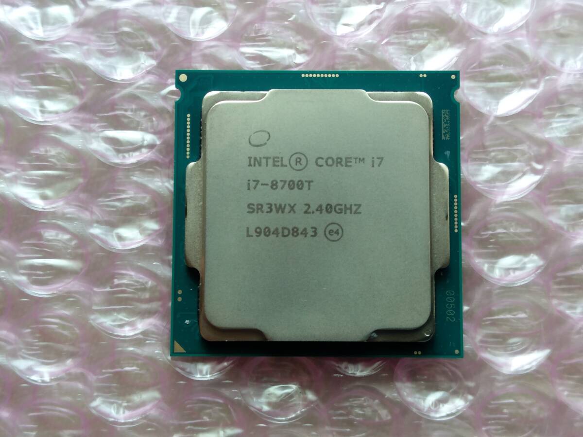 Intel Core i7-8700T 2.4GHz/SR3WX/6C12T/TDP35W/Coffee Lake/LGA1151(Intel第8世代)/管理①の画像1