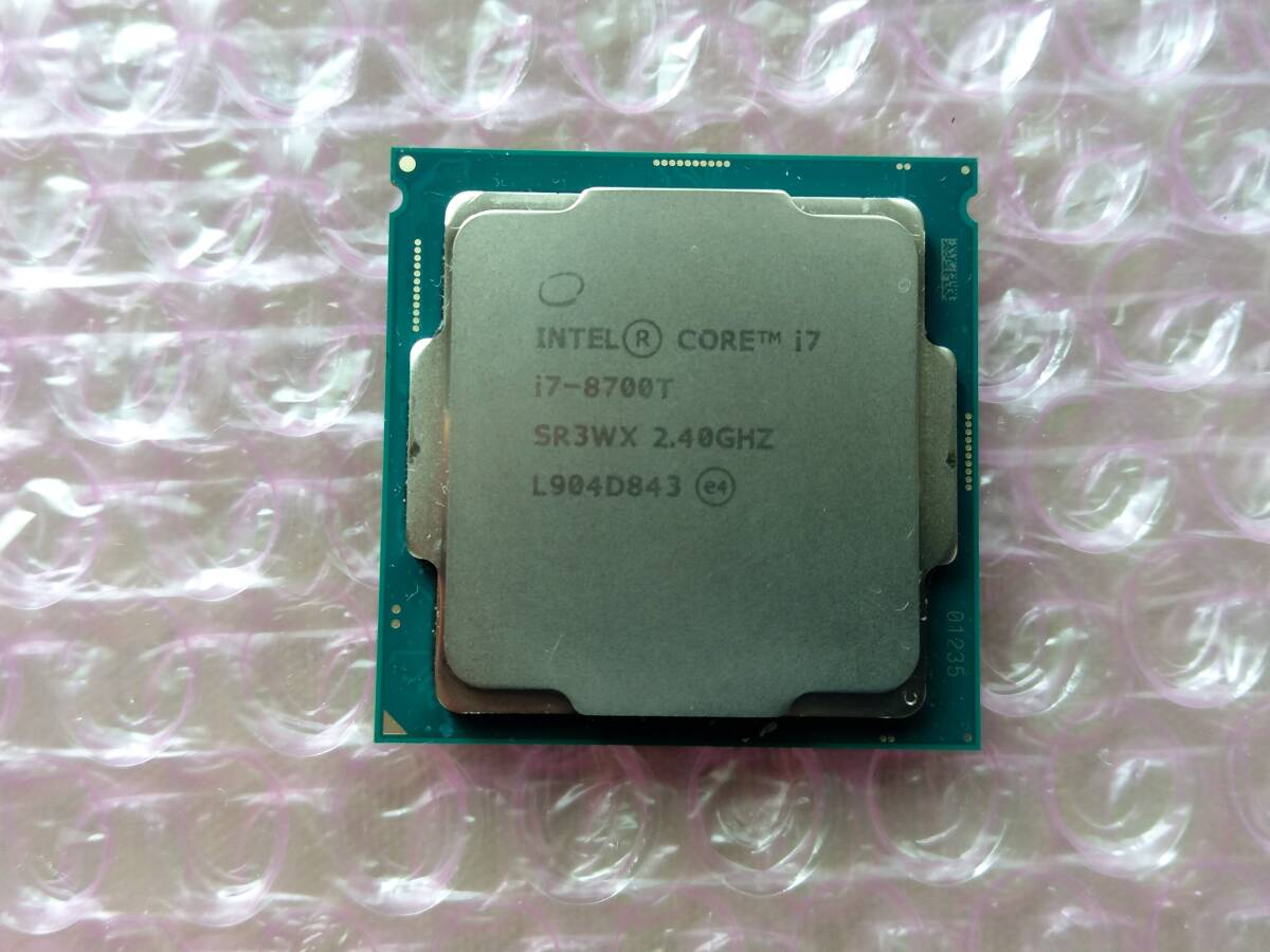 Intel Core i7-8700T 2.4GHz/SR3WX/6C12T/TDP35W/Coffee Lake/LGA1151(Intel第8世代)、管理⑧の画像1