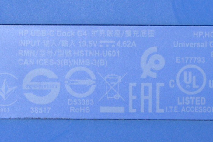 HP Elite USB-C dock G4 HSTNH-U601の画像8