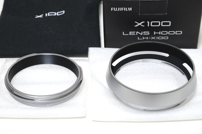 富士フイルム FUJIFILM レンズフード LH-X100 シルバーの画像2