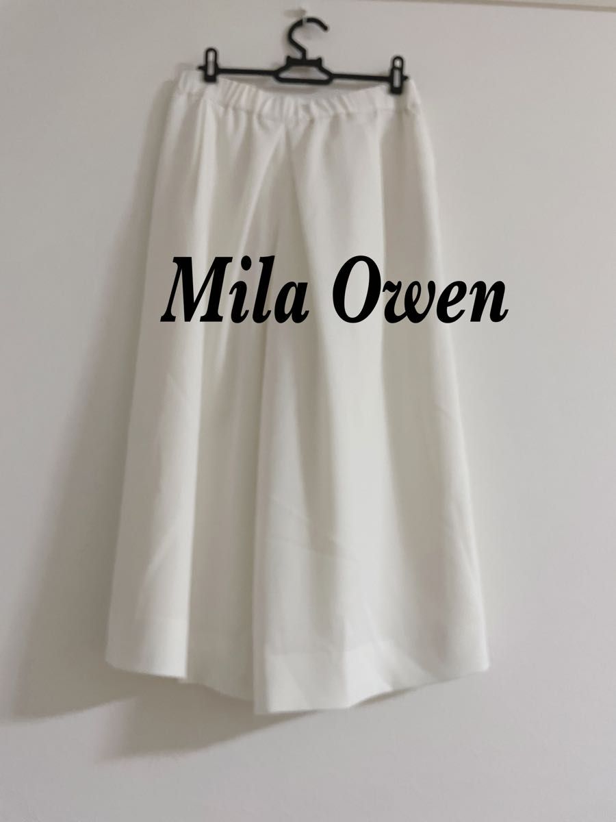 Mila Owen ミラオーウェン スカート見えフレアワイドパンツ