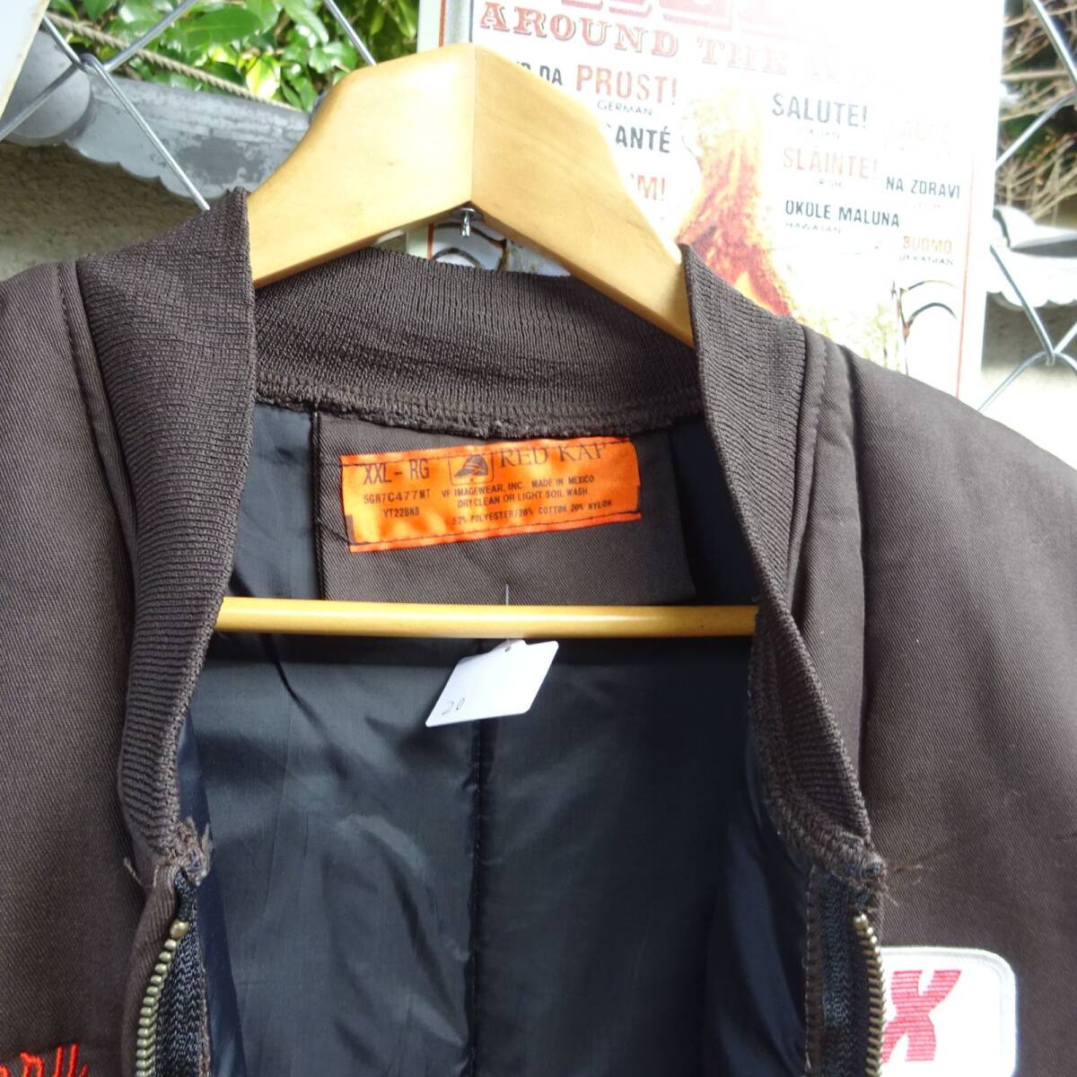 レッドキャップ ワークベスト XXL ブラウン 中綿 ワッペンロゴ レッドキャップ ワークベスト XXL ブラウン 中綿 ワッペンロゴ