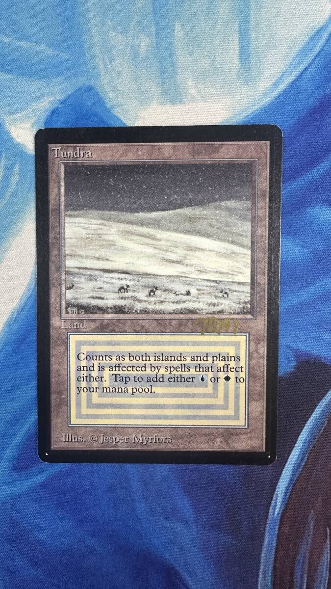 137500円 MTG Tundra (サイン入り) β ベータ 英語版 デュアル 137500円 MTG Tundra (サイン入り) β ベータ 英語版 デュアル