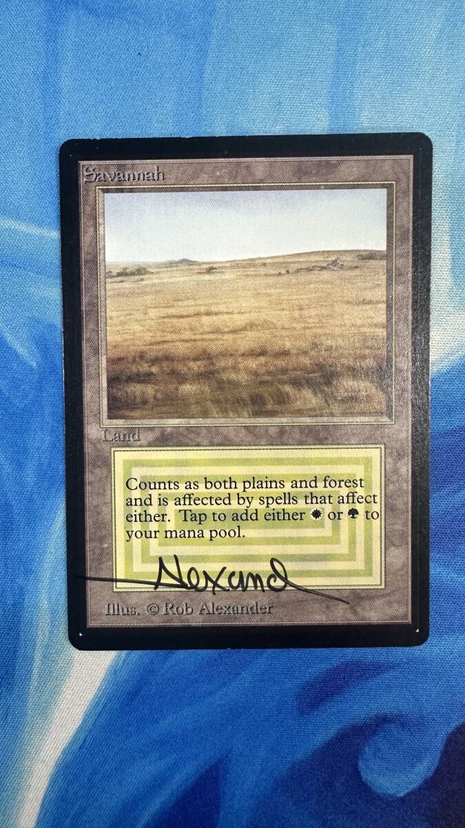 MTG β Savannah 英語版 (サイン入り) デュアルランド ベータ - 土地 MTG β Savannah 英語版 (サイン入り) デュアルランド ベータ - 土地