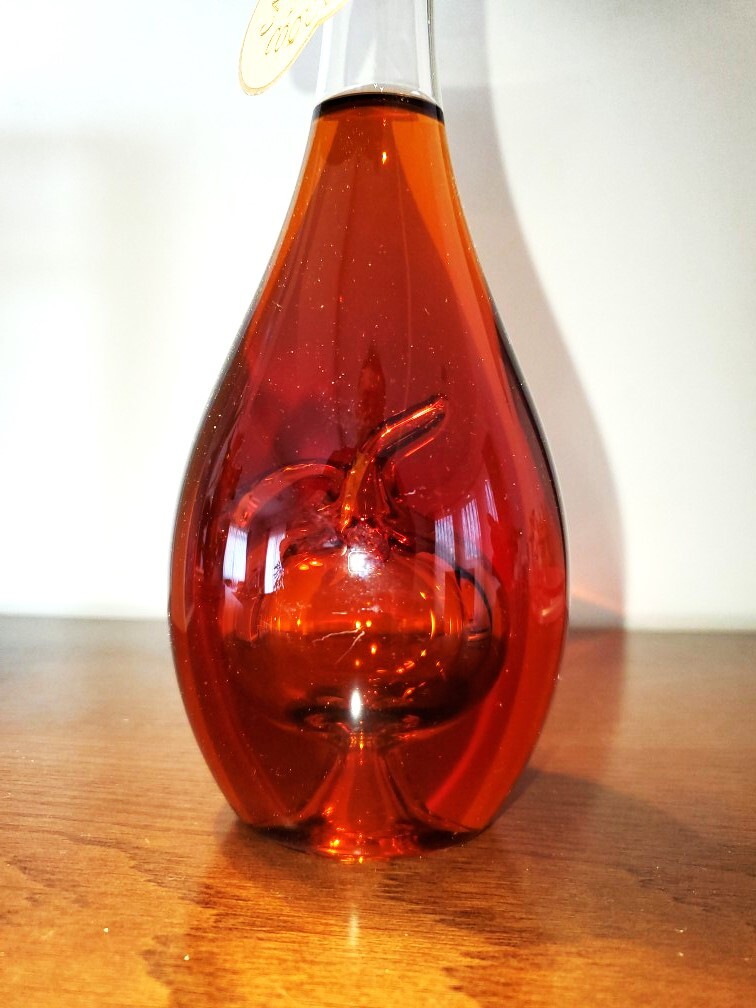 未開栓♪古酒♪　CALVADOS XO COQUEREL　CARAFE SOUFFLEE BOUCHE　カルヴァドス　カラフェ　500ml　40％　箱付♪_画像4