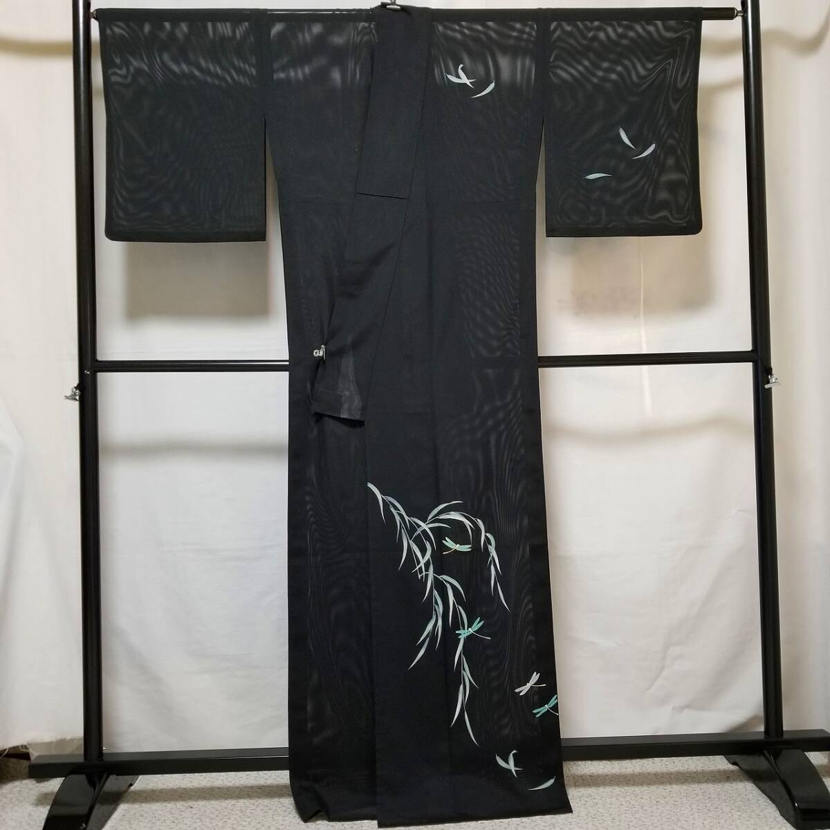 [. virtue ] summer .. tsukesage * beautiful goods {.. ground * high class .*. ground * tsukesage }* length 168-.66* black ground * high class..... .* dragonfly *N6530