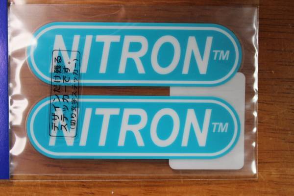 送料250円～ NITRON ナイトロン ステッカー 小サイズ 2枚セット 70X45mm R-924の画像2