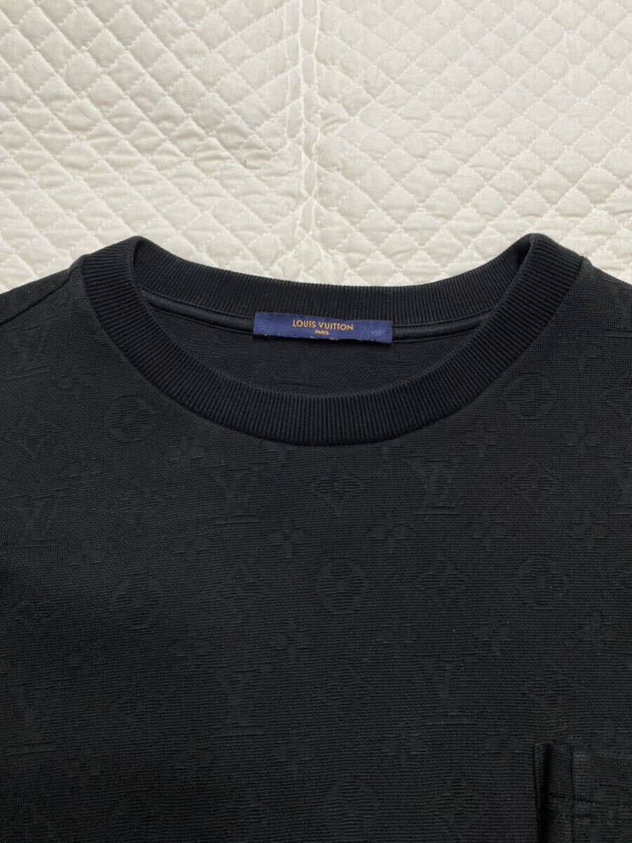 ルイヴィトン　メンズ　半袖Tシャツ　3Dポケット　ブラック　美品　16万円