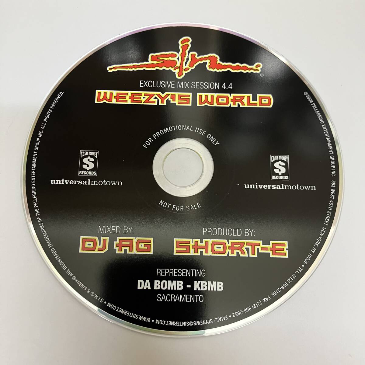 裸2020 HIPHOP,R&B S.I.N. EXCLUSIVE MIX SESSION 4.4 WEEZY'S WORLD アルバム CD 中古品_画像1