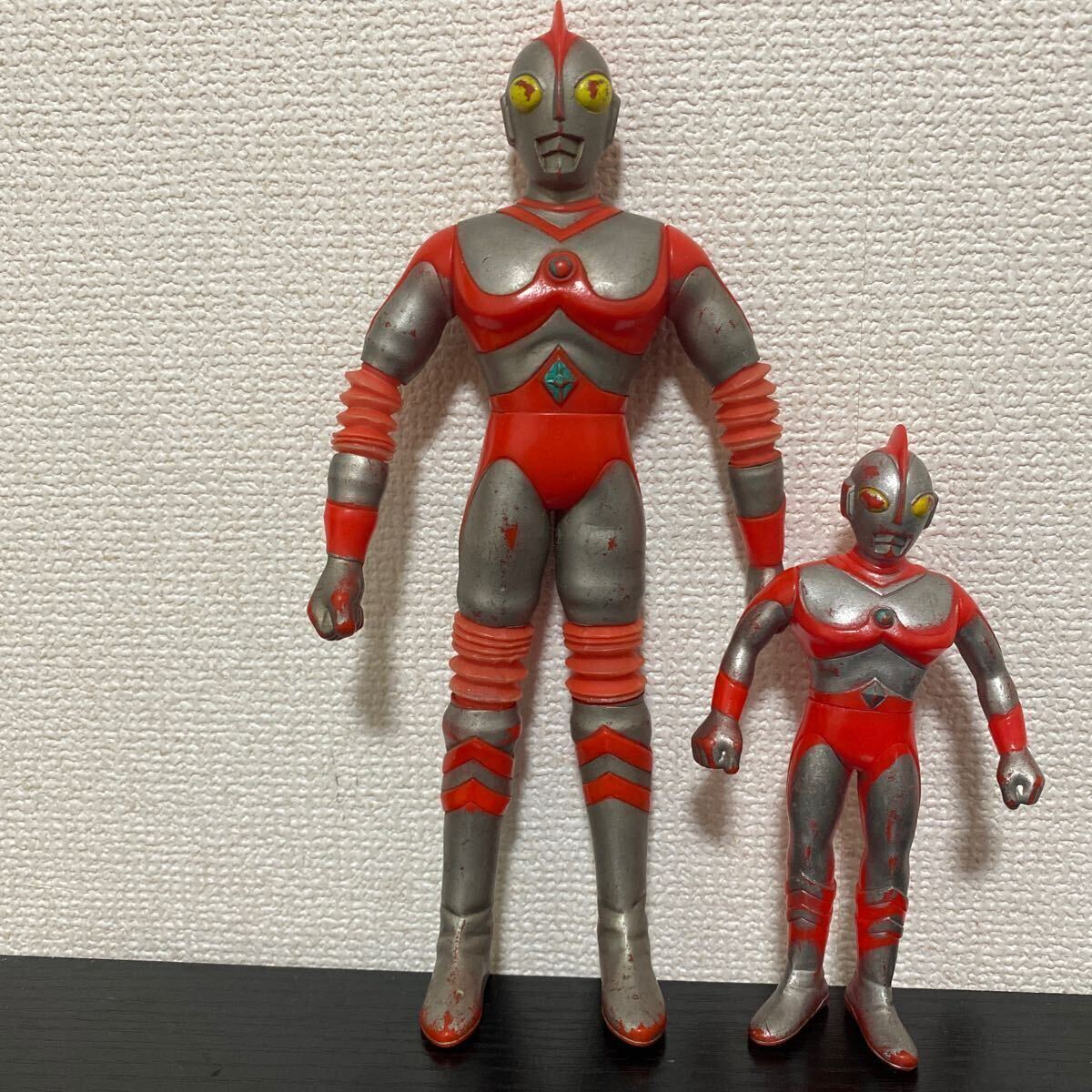 当時物 ポピー ウルトラマン80 BIGマイティーソフビスタンダードサイズ ミニサイズ グレートザウルス キングザウルス ブルマァク の画像1