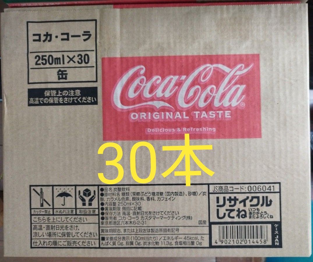 コカ・コーラ250ml缶×30本。賞味期限25年2月