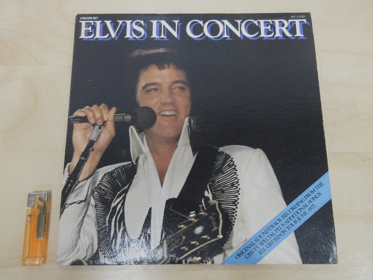 ◇A6927 レコード/LP盤「エルヴィスプレスリー ELVIS PRESLEY / Elvis In Concert【2枚組】」APL2-2587 アールシーエー RCA RECORDS_画像1