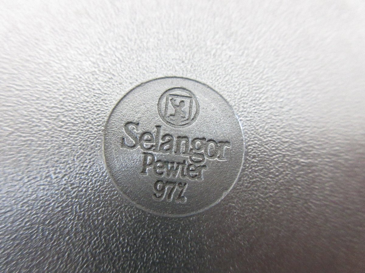 A6069 金属工芸「ロイヤルセランゴール ピューター製 茶筒 Selangor Pewter」洋食器 茶器 茶入れ マレーシア 錫の画像4