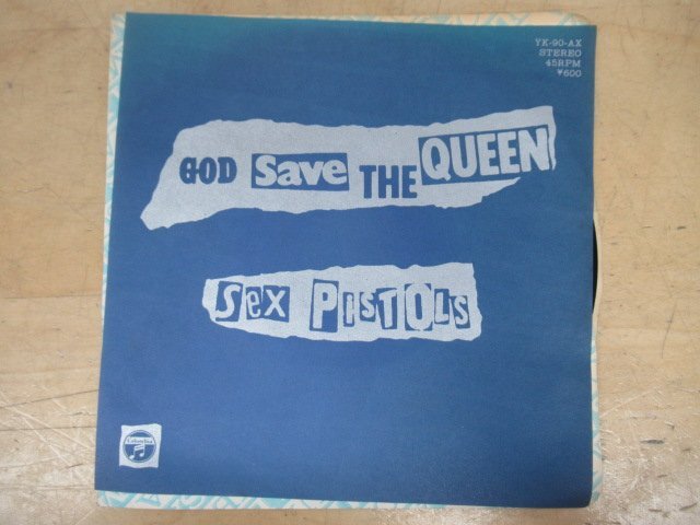 K1199 EPレコード「【見本盤】Sex Pistols/セックス・ピストルズ ゴッド・セイヴ・ザ・クィーン/ディドユーノーロング」YX-90-AXの画像1