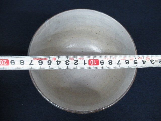 K7527 陶器「武村利左エ門 唐津 皮鯨茶碗」陶印/共箱 茶道具の画像6