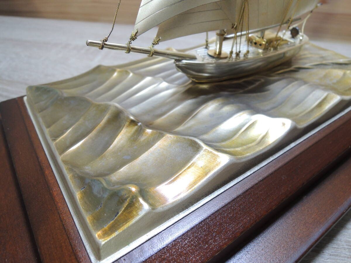 SEKI 関工芸 STERLING SILVER 960 刻印 銀製 ヨット 帆船 置物 スターリングシルバー_画像7