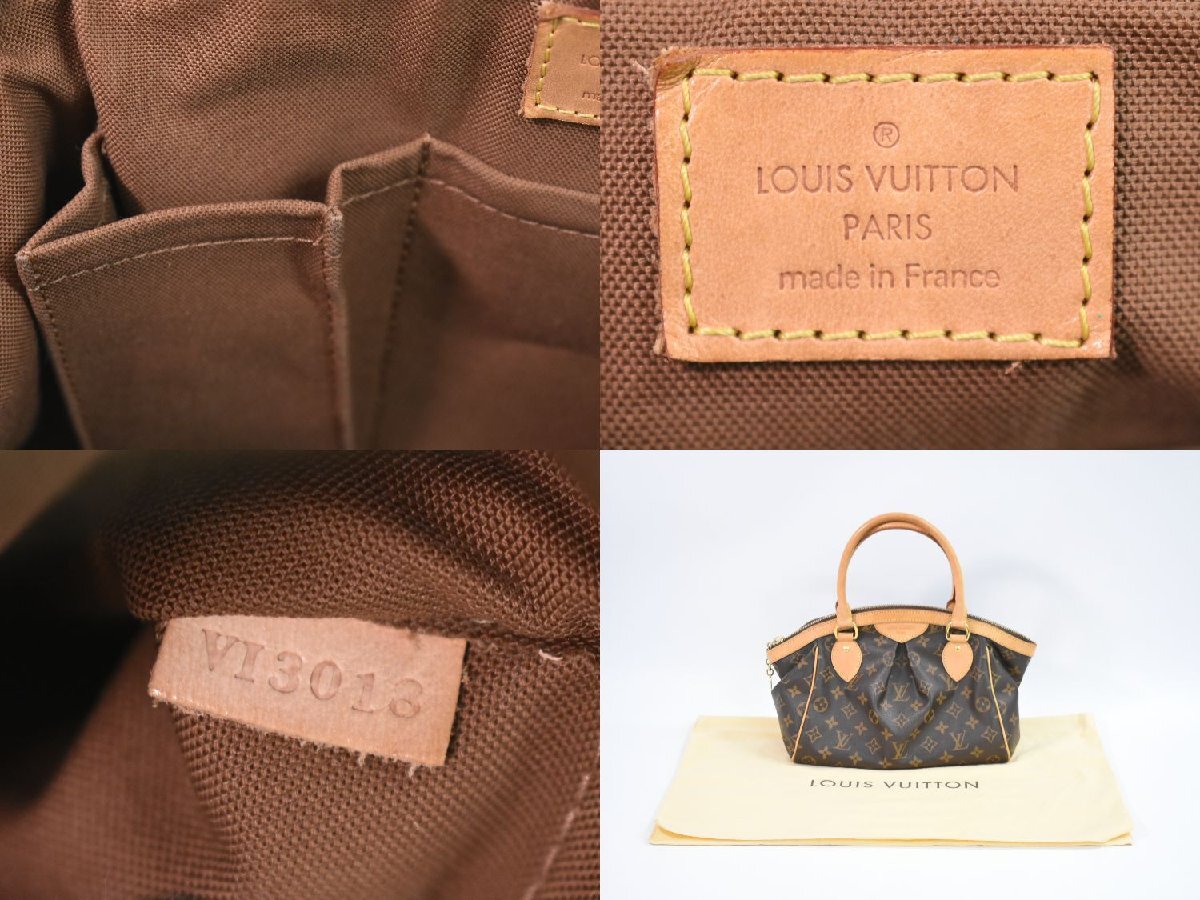 本物 ルイヴィトン LOUIS VUITTON LV ティヴォリ PM モノグラム ハンドバッグ トートバッグ ブラウン M40143_画像9