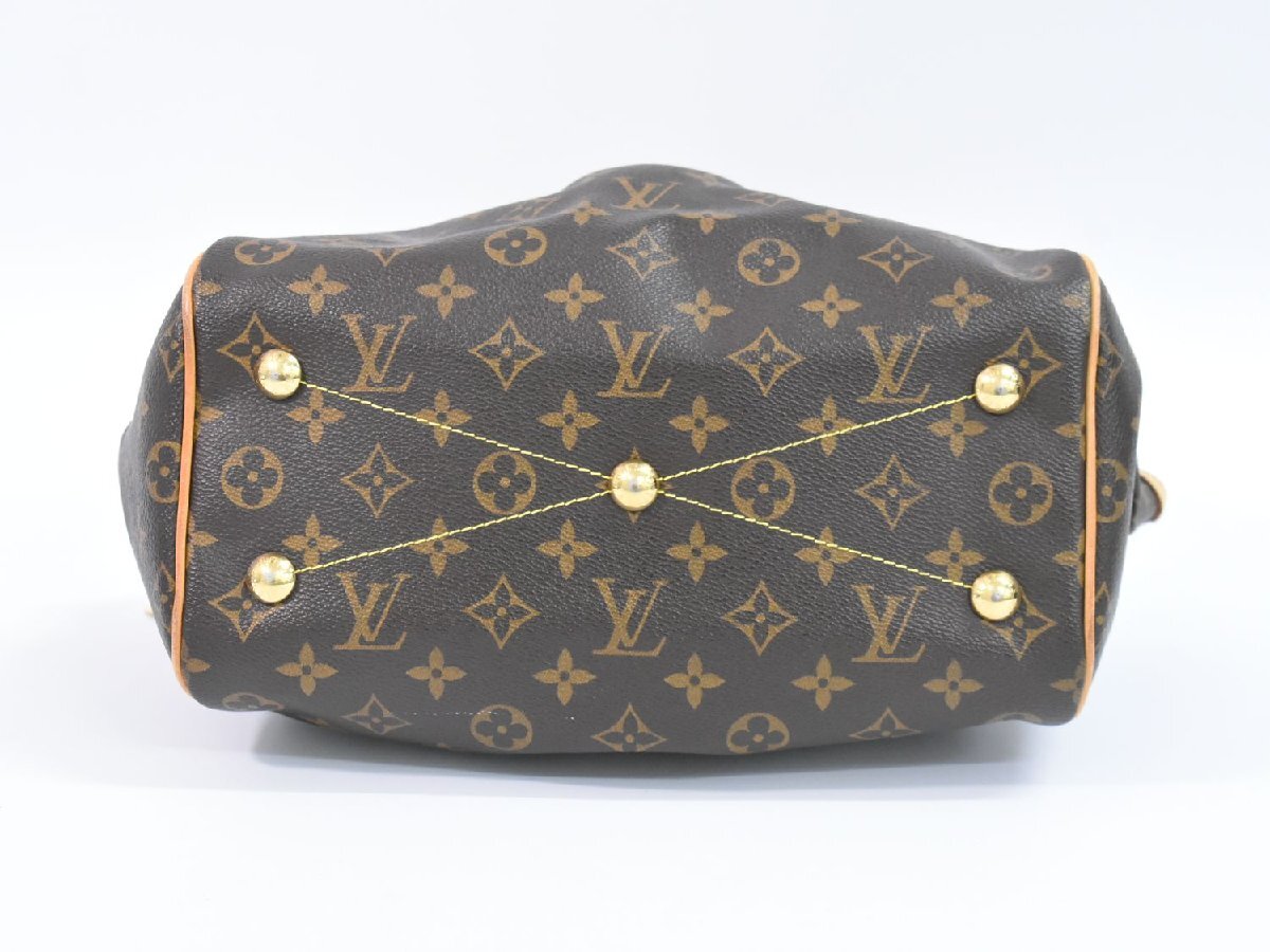 本物 ルイヴィトン LOUIS VUITTON LV ティヴォリ PM モノグラム ハンドバッグ トートバッグ ブラウン M40143_画像3